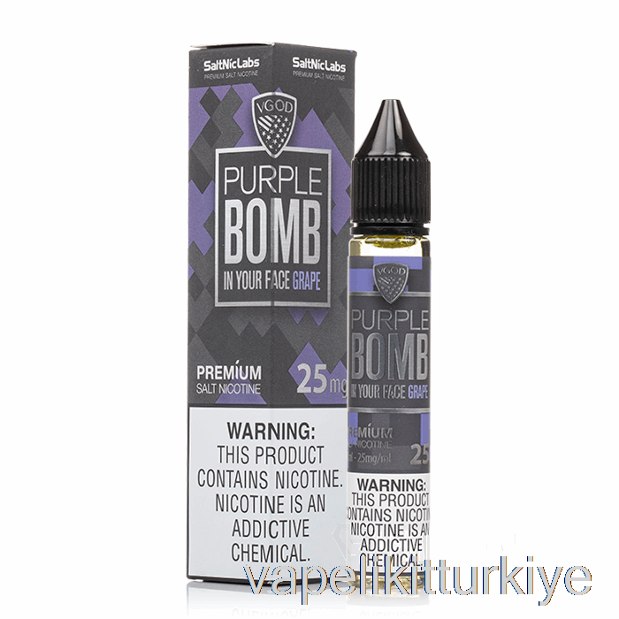 Vape Likit Mor Bomba - Vgod Tuzları - 30ml 25mg